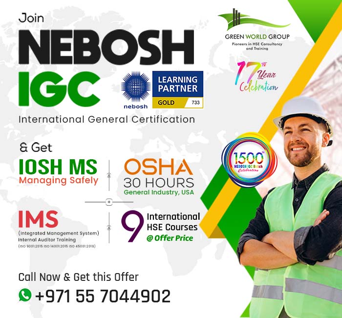 Nebosh Course in Dubai Safety Officer Course in Dubai UAE